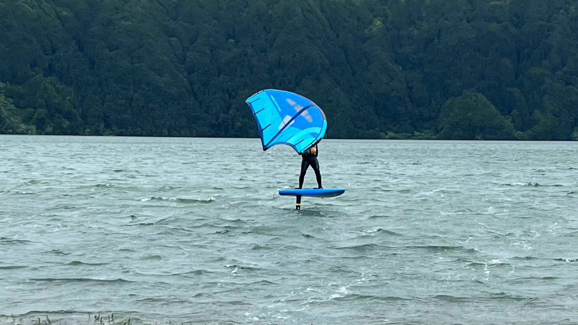Wing foiling in Azores